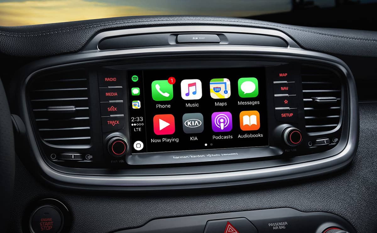 2019 Kia Sorento infotainment screen