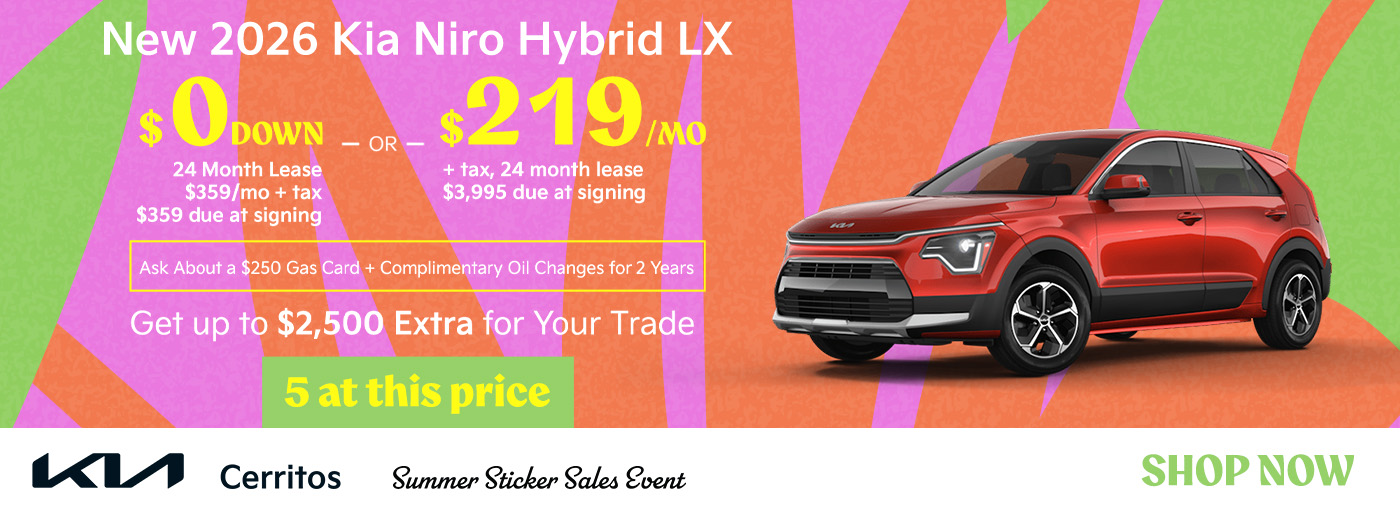 New 2026 Kia Niro LX Hybrid Lease for $219/Month