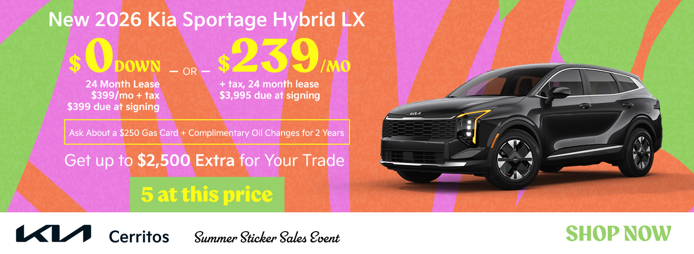 New 2026 Kia Sportage Hybrid LX Lease for $239/Month