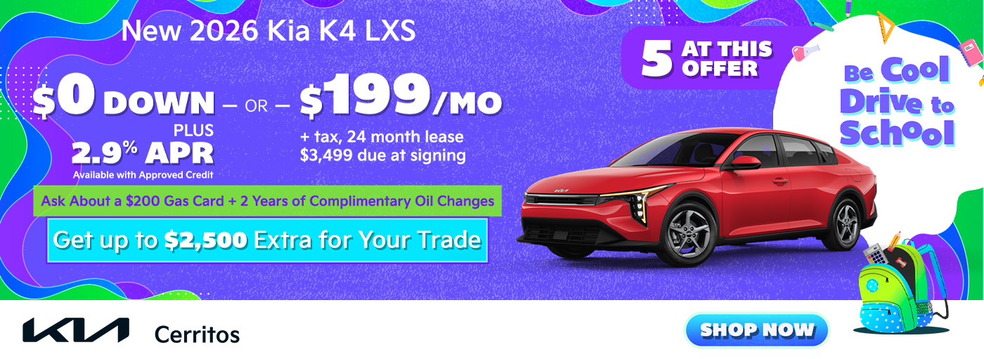 New 2026 Kia K4 LXS