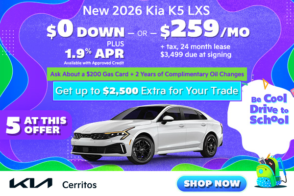 New 2026 Kia K5 LXS