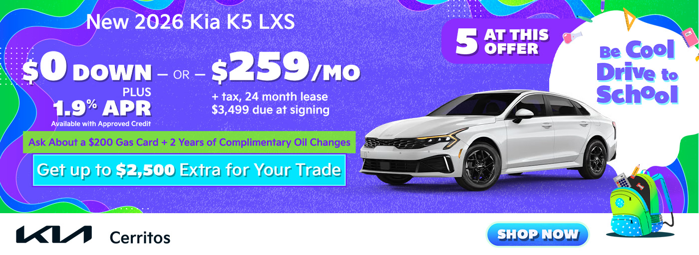 New 2026 Kia K5 LXS
