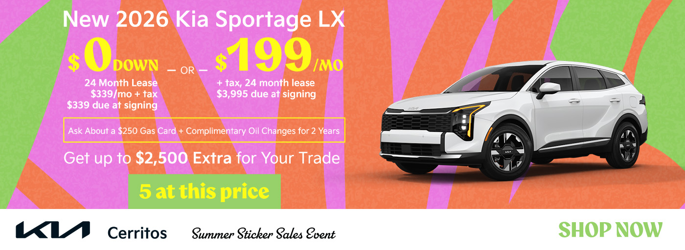 New 2026 Kia Sportage LX Lease for $199/Month