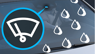 Rain-sensing windshield wipers