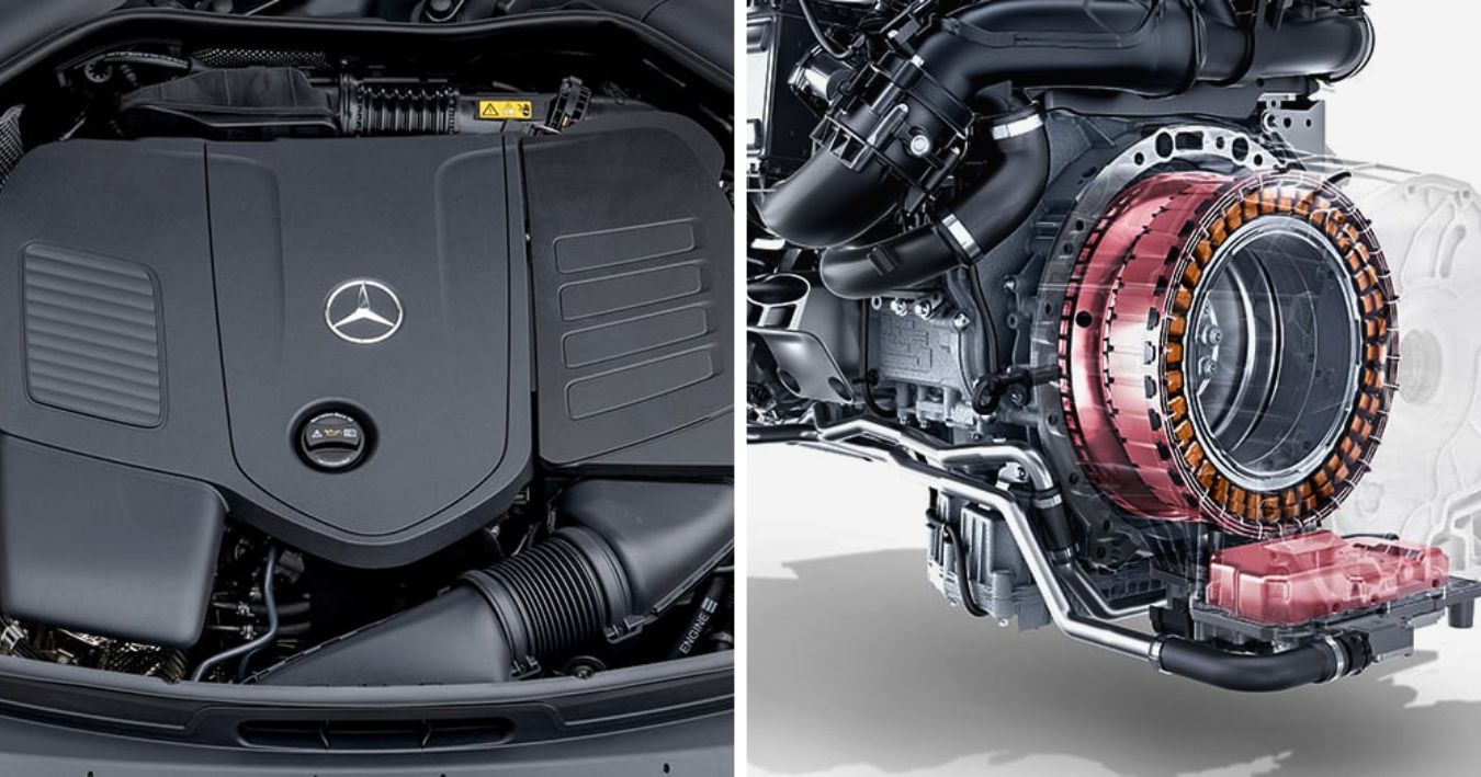 The 2.0L inline 4-turbo engine in the Mercedes-Benz C-Class