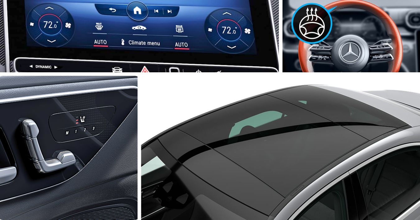 The different climate-related features of the Mercedes-Benz C-Class