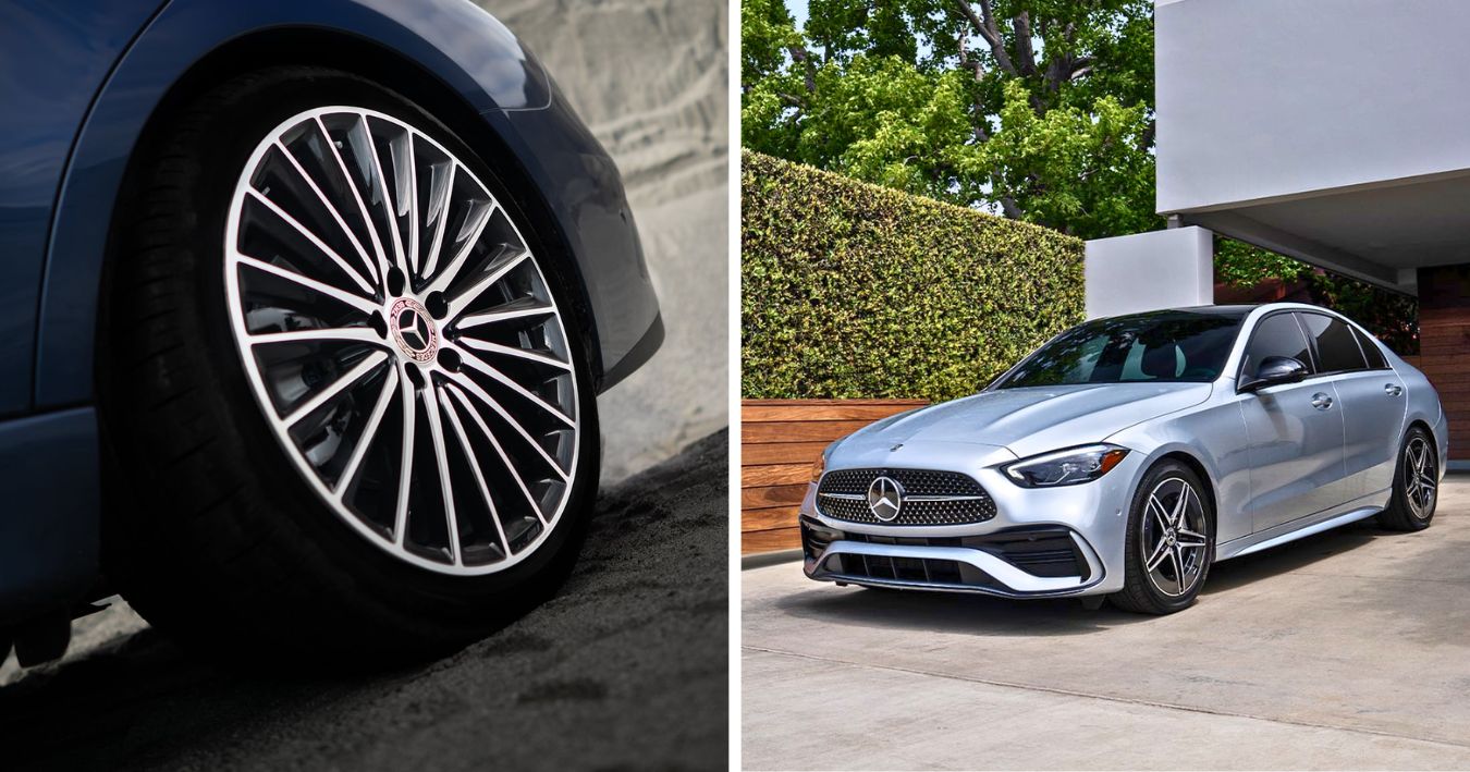 The no-cost wheel options and AMG Lite Plus Package of the 2026 Mercedes-Benz C-Class