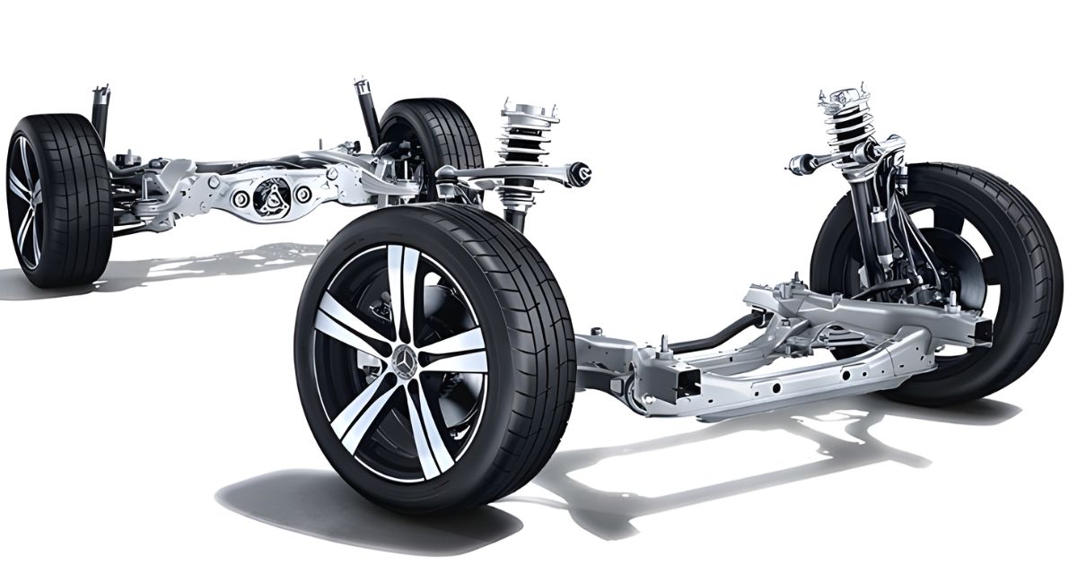The 4-wheel multilink suspension with AMG RIDE Control in the Mercedes-AMG C 43