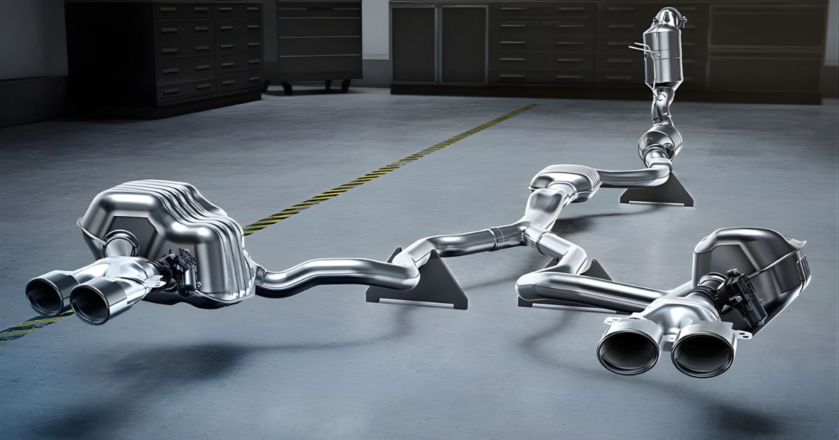The AMG Sport Exhaust System of the Mercedes-AMG C 43 performance sedan