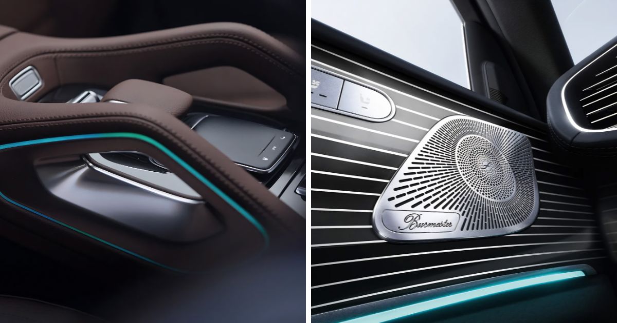 The 64-LED ambient lighting inside the 2026 Mercedes-Benz GLE 350