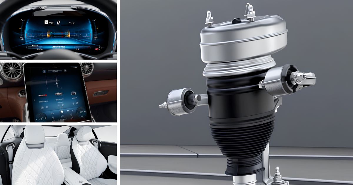The different interior features of the 2026 AMG-GT 55 that contribute to a great ride quality
