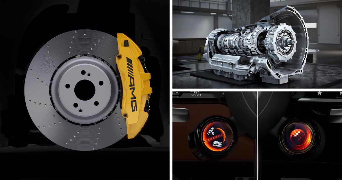 The different performance features in the 2026 Mercedes-Benz AMG-GT 63