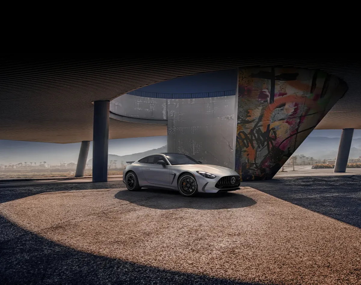 Mercedes-AMG GT Coupé — the AMG halo car, at home on the open roads near Fort Walton Beach