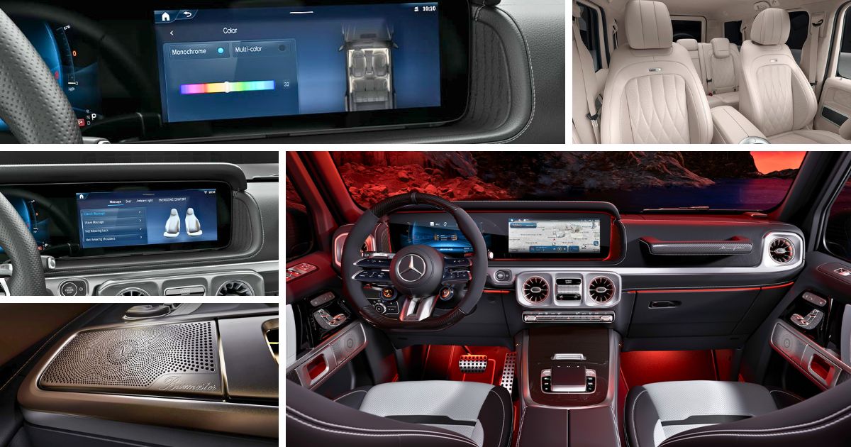 The 2027 Mercedes AMG G-63 interior features