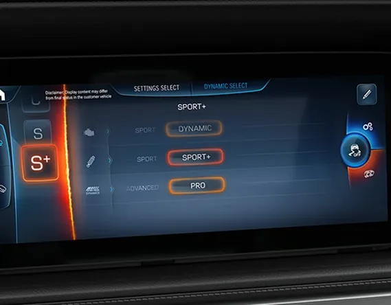 AMG Dynamic Select drive mode display