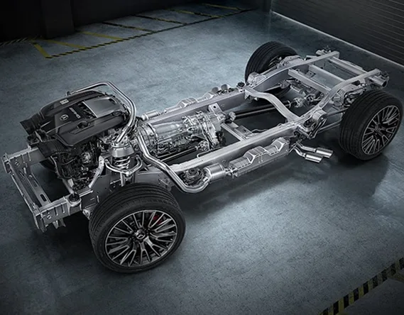 AMG Performance 4MATIC all-wheel drive chassis