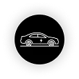 Electric vehicle icon