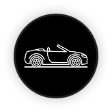 Convertible body style icon