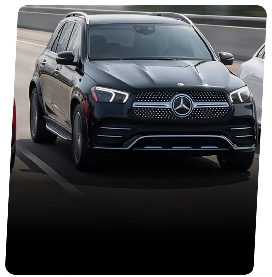 Mercedes-Benz hybrid shown from the front three-quarter angle