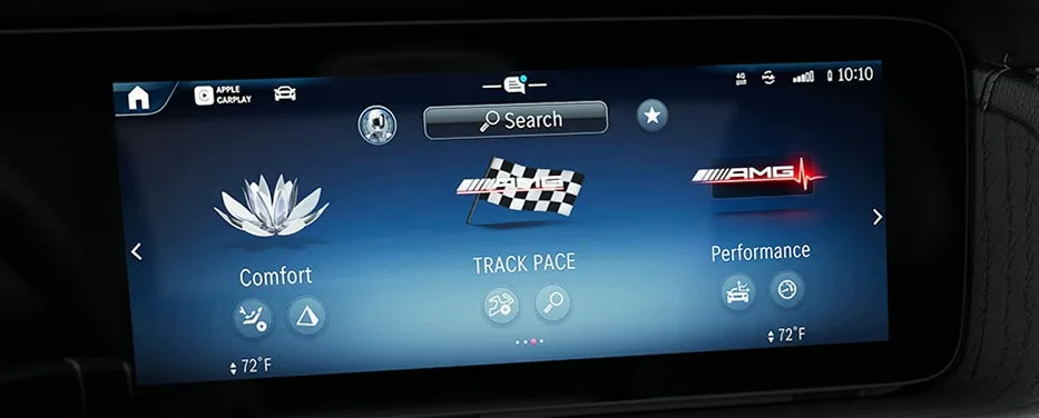 Mercedes-Benz User Experience MBUX touchscreen display