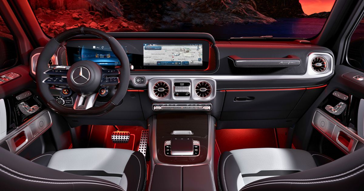 Every Mercedes G Class, including the Mercedes-AMG G 63, comes with twin 12.3-inch displays